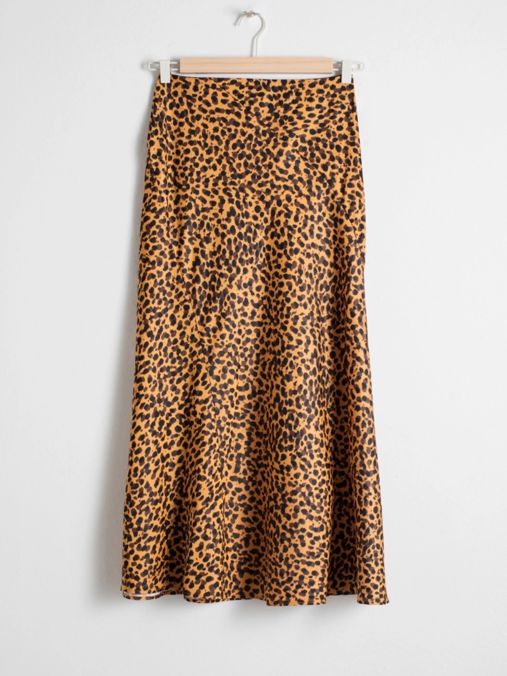 Leopard Print Midi Skirt in Tan and Black